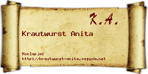 Krautwurst Anita névjegykártya